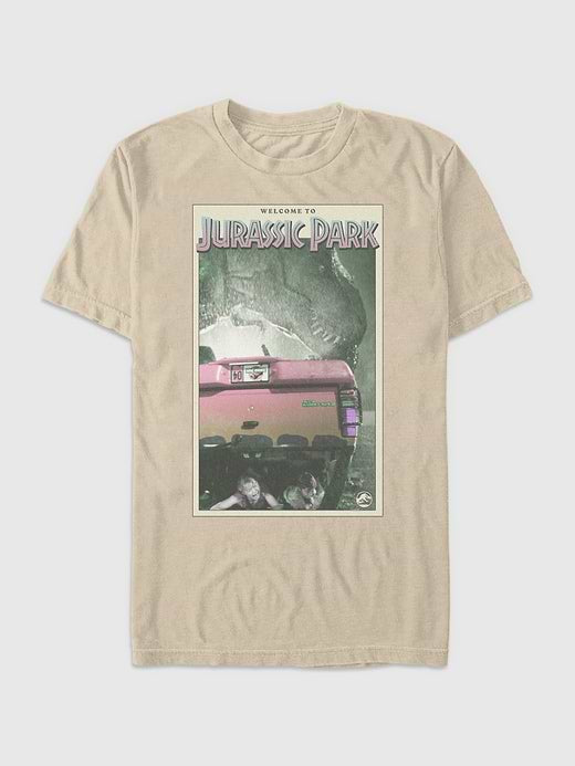 Jurassic Park Graphic T-Shirt - Sand