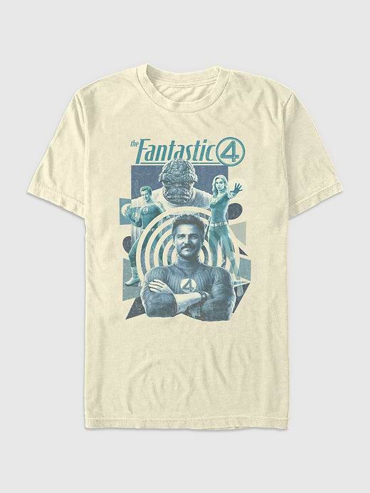 Fantastic Four Greatest Heroes Graphic T-Shirt - Natural