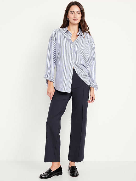 Extra High-Waisted Stevie Straight Pants - Navy Captain