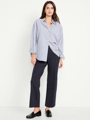 Extra High-Waisted Stevie Straight Pants - Navy Captain