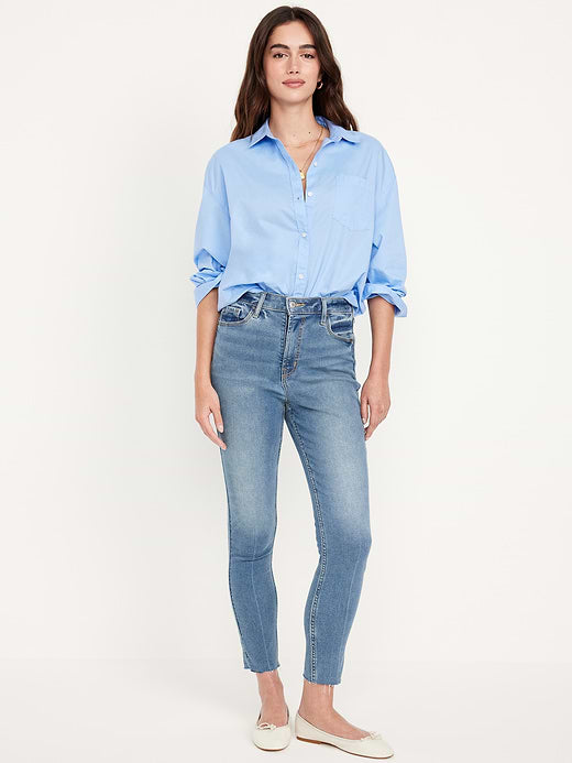 Extra High-Waisted Rockstar 360° Stretch Super-Skinny Jeans - Medium Wash