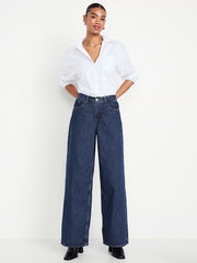 Mid-Rise Wow Baggy Wide-Leg Jeans - Celestia