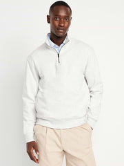 Rotation Fleece Quarter Zip - Antique White Heather
