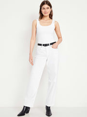 High-Waisted OG Loose Jeans - White