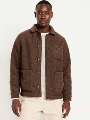 Brushed Chore Jacket - BLACK COFFEE