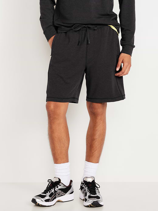 Recharge Knit Shorts -- 7-inch inseam - Black Heather 