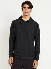 Recharge Knit Pullover Hoodie - Black Heather