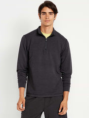 Recharge Knit Quarter-Zip Pullover - Black Jack