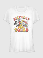 Disney Birthday Squad Graphic T-Shirt - White
