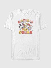 Disney Birthday Squad Graphic T-Shirt - White