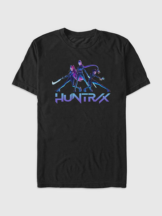 K-Pop Demon Hunters Battle Huntrix Graphic T-Shirt - Black