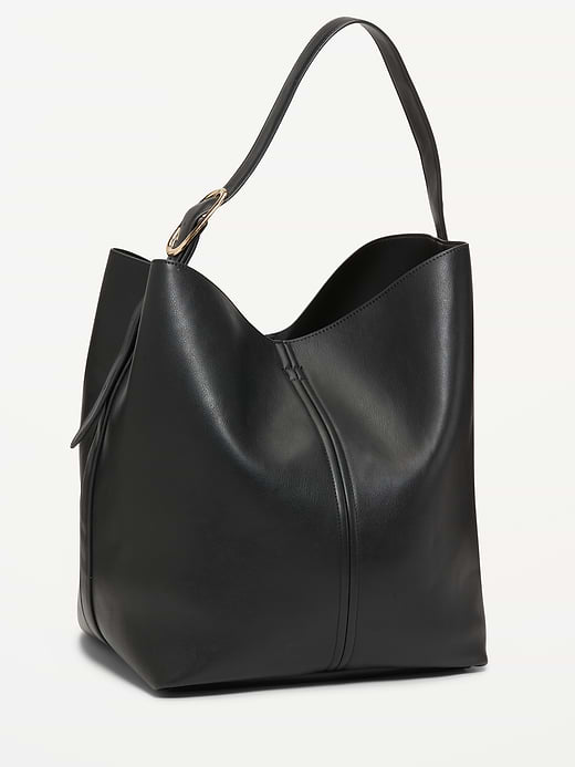 Large Carrie Tote Bag - True Black