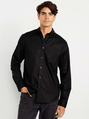 Classic Fit Everyday Poplin Shirt - Black Jack