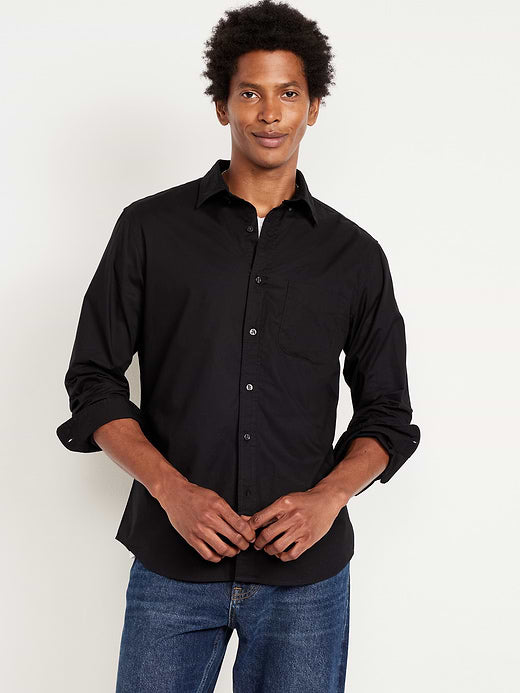 Slim Fit Everyday Shirt - Black Jack