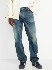 Loose Built-In Flex Jeans - Dark Indigo