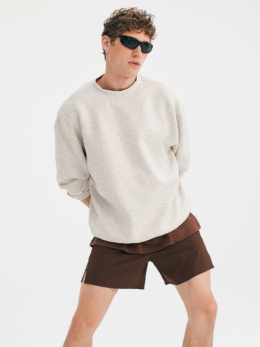 Bounce Fleece Oversized Sweatshirt - Oatmeal Heather