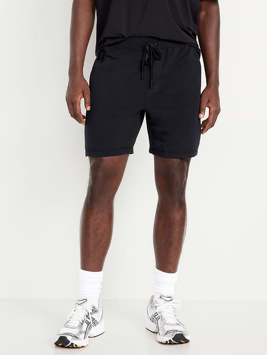 Recharge Knit Shorts -- 7-inch inseam - Black Jack