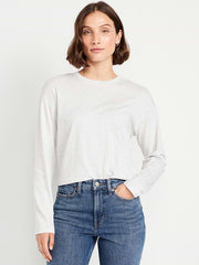 Vintage Crew-Neck T-Shirt - Light Heather Gray