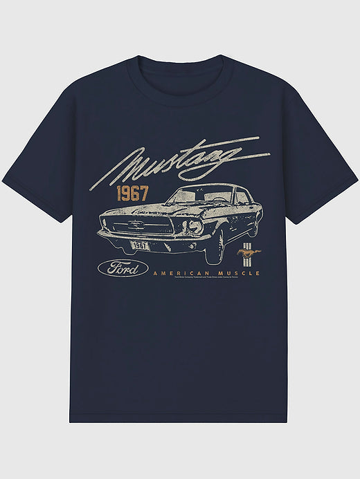 Ford American Muscle Graphic T-Shirt for Men - Navy