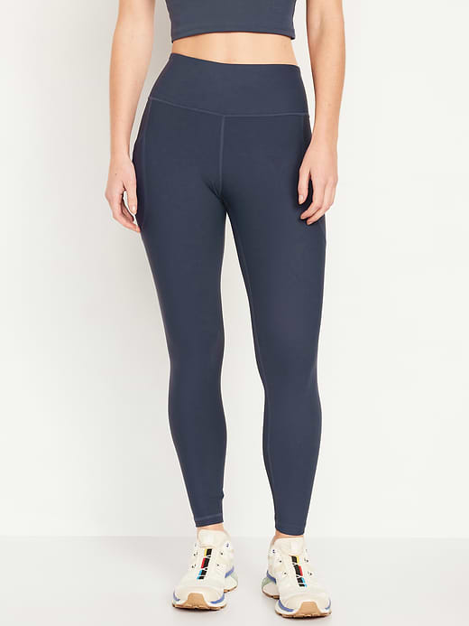 High-Waisted PowerSoft 7/8 Pocket Leggings - Dusk Navy