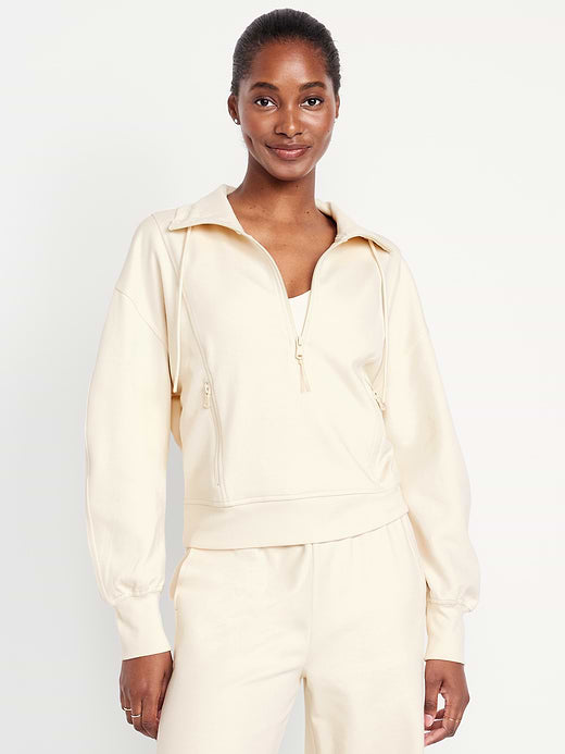 Dynamic Fleece Half-Zip Sweatshirt - Howlite