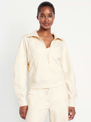 Dynamic Fleece Half-Zip Sweatshirt - Howlite
