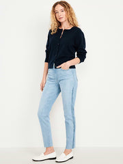 High-Waisted OG Straight Cut-Off Ankle Jeans - Starshade