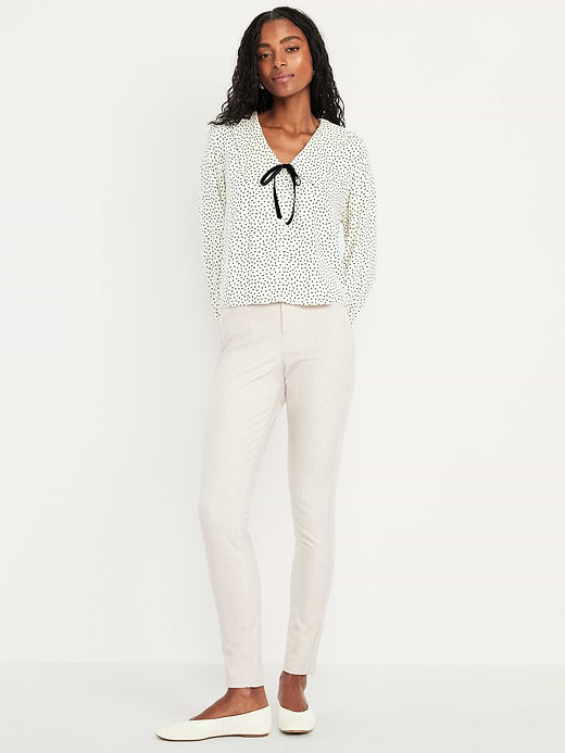 High-Waisted Pixie Skinny Ankle Pants - New Tan Heather