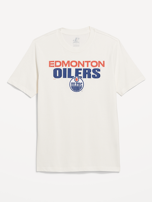 NHL T-Shirt for Adults - Oilers Cream
