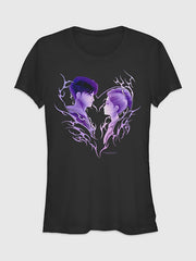 K-Pop Demon Hunters Love Graphic T-Shirt - Black