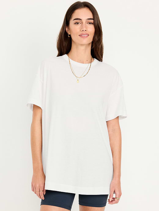 Oversized EveryWear Tunic T-Shirt - Calla Lilies