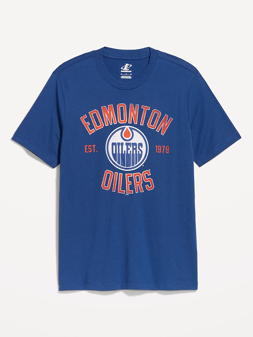 NHL T-Shirt for Adults - Oilers Blue