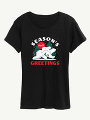 Coca Cola  Polar Bears Short Sleeve Graphic Tee - Black