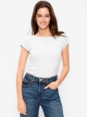 Snug Boatneck T-Shirt - Light Heather Gray