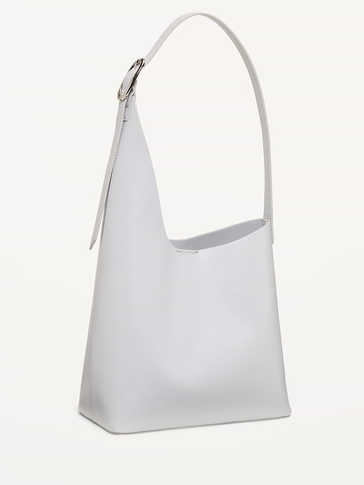 Asymmetrical Structured Tote Bag - Cloud Cover