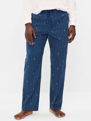 Poplin Pajama Pant - Navy Pinstripe
