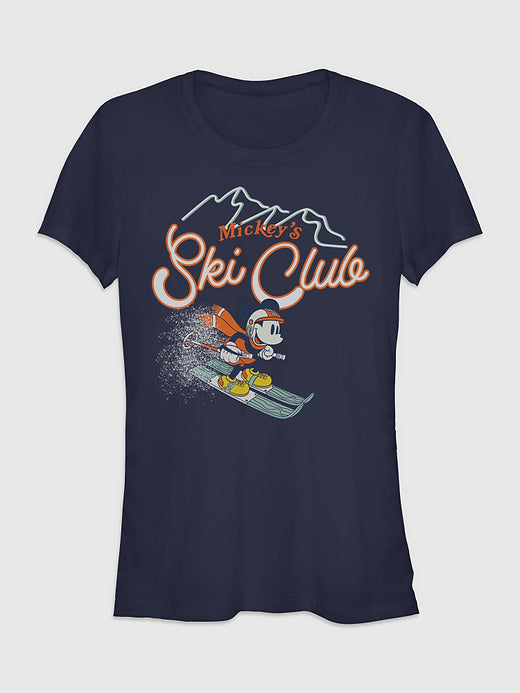 Disney Mickeys Ski Club Graphic T-Shirt - Navy