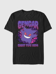 Pokemon Gengar Shadow Pokemon Graphic T-Shirt - Black