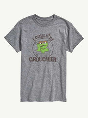 Sesame Street Grouchier Oscar Short Sleeve Graphic Tee - Athletic Heather