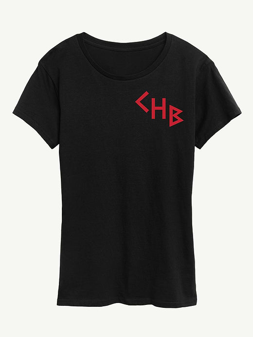 Percy Jackson Camp Half Blood Fitted Short Sleeve Graphic Tee - Black