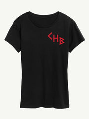 Percy Jackson Camp Half Blood Fitted Short Sleeve Graphic Tee - Black
