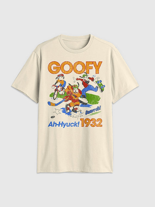 Disney Goofin Graphic T-Shirt - New Off White