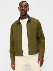 Cropped Canvas Barn Jacket - Conifer