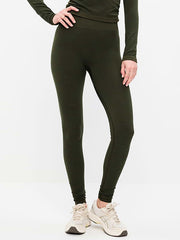 High-Waisted Seamless Jacquard Leggings - Ancient Forest