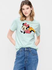 Old Navy x Disney Minnie Mouse Vintage Crew-Neck T-Shirt for Women - Tillandsia
