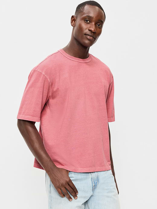 Garment-Dyed Heavyweight Cropped T-Shirt - Dusty Birch