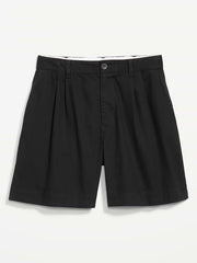 High-Waisted OGC Chino Shorts -- 6-inch inseam - Black Jack