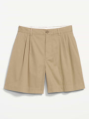 High-Waisted OGC Chino Shorts -- 6-inch inseam - Toasted Almond