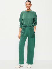 Mid-Rise SoComfy Seamed Barrel Sweatpants - Muted Pine