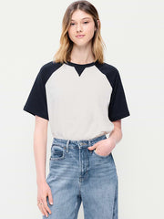 Vintage Crew-Neck Raglan T-Shirt - In the Navy